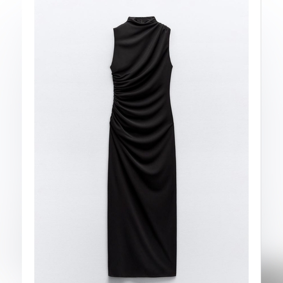 Zara Dresses & Skirts - ZARA Elegant Black Sleeveless Dress